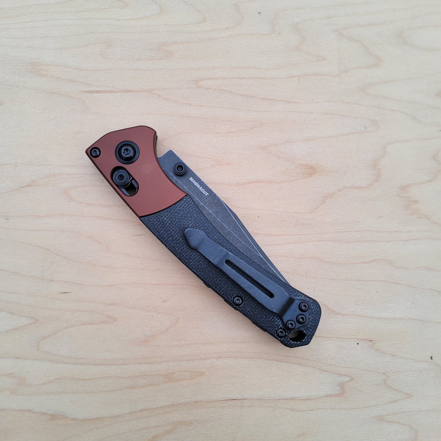 Benchmade 15085BK-04 Mini Crooked River - MagnaCut Burnt Copper