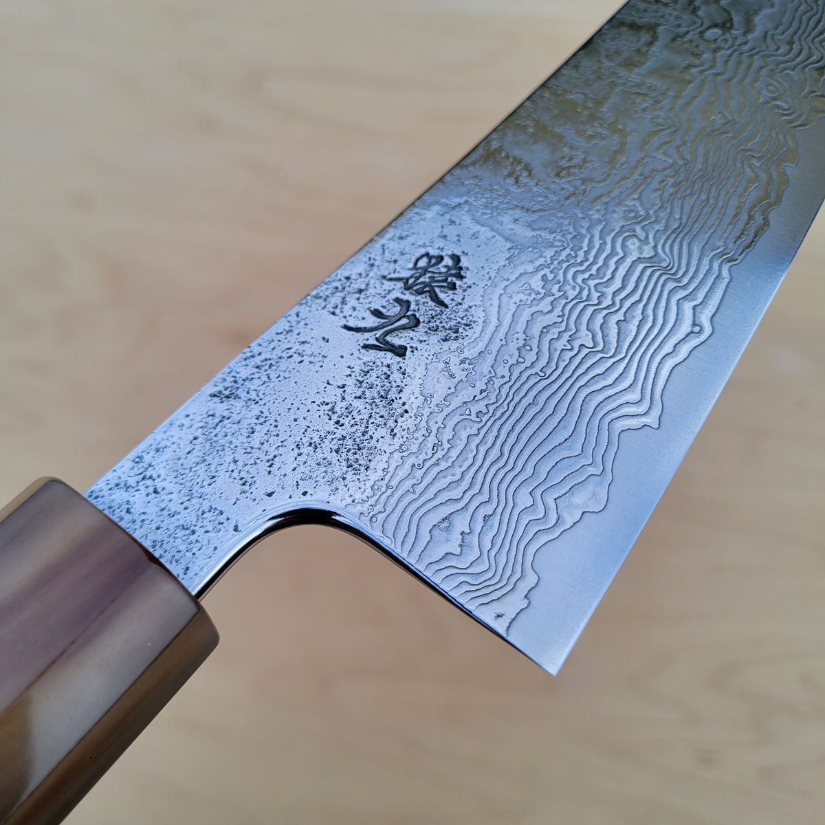 Enkyu Homuragumo Damascus 180mm Bunka