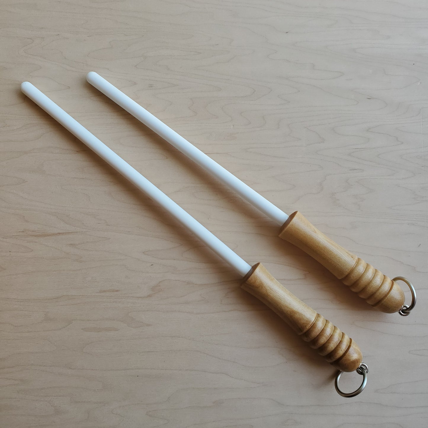 Idahone Ceramic Honing Rod - Wood Handle with Ring