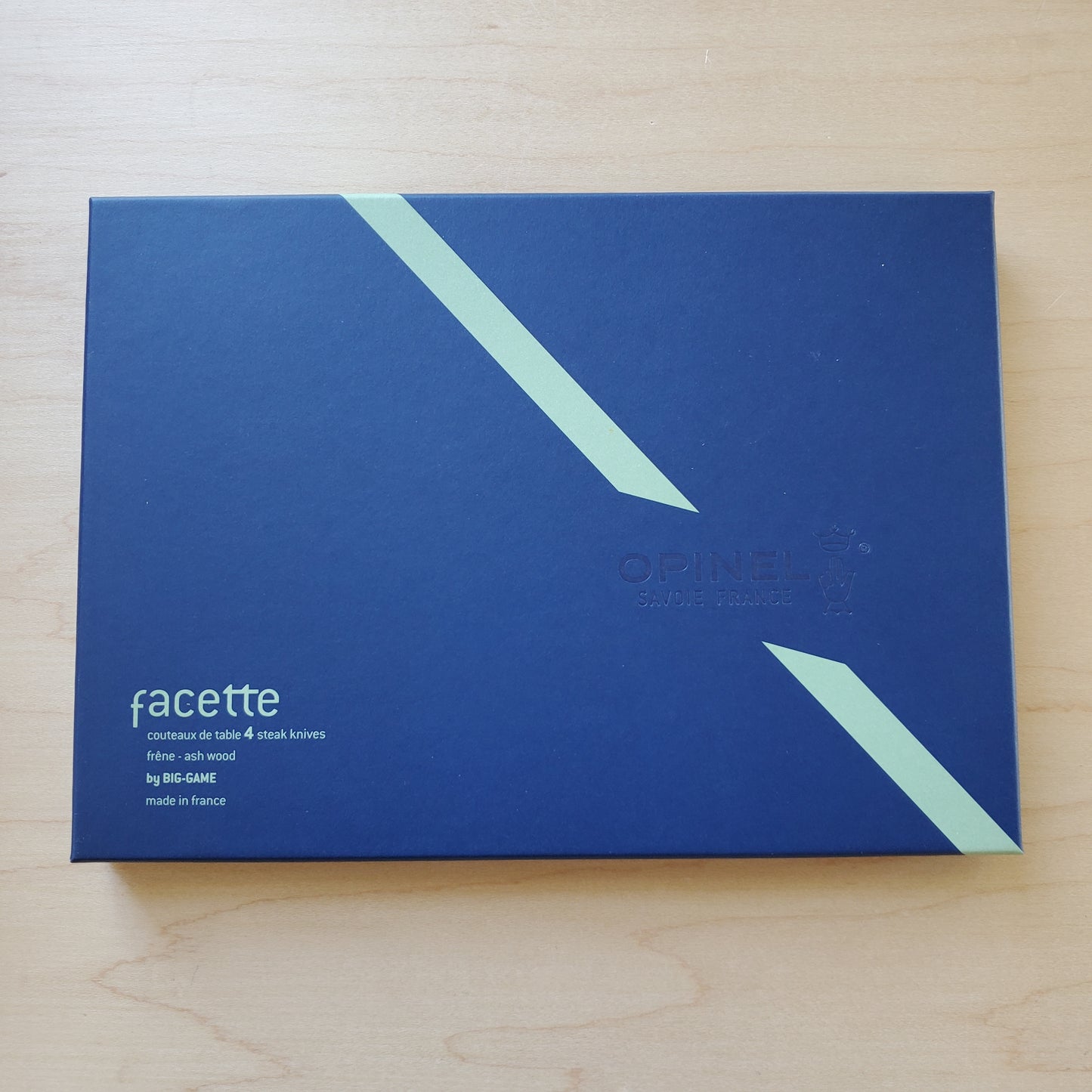 Opinel Facette Steak Knife Set of 4 - Ash