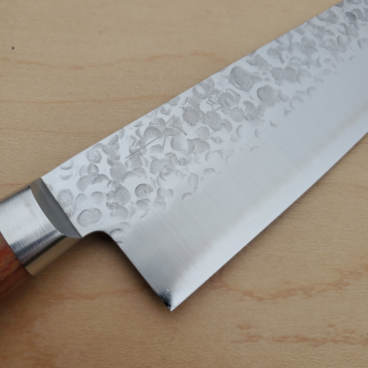 Takamura Chromax 170mm Santoku Tsuchime