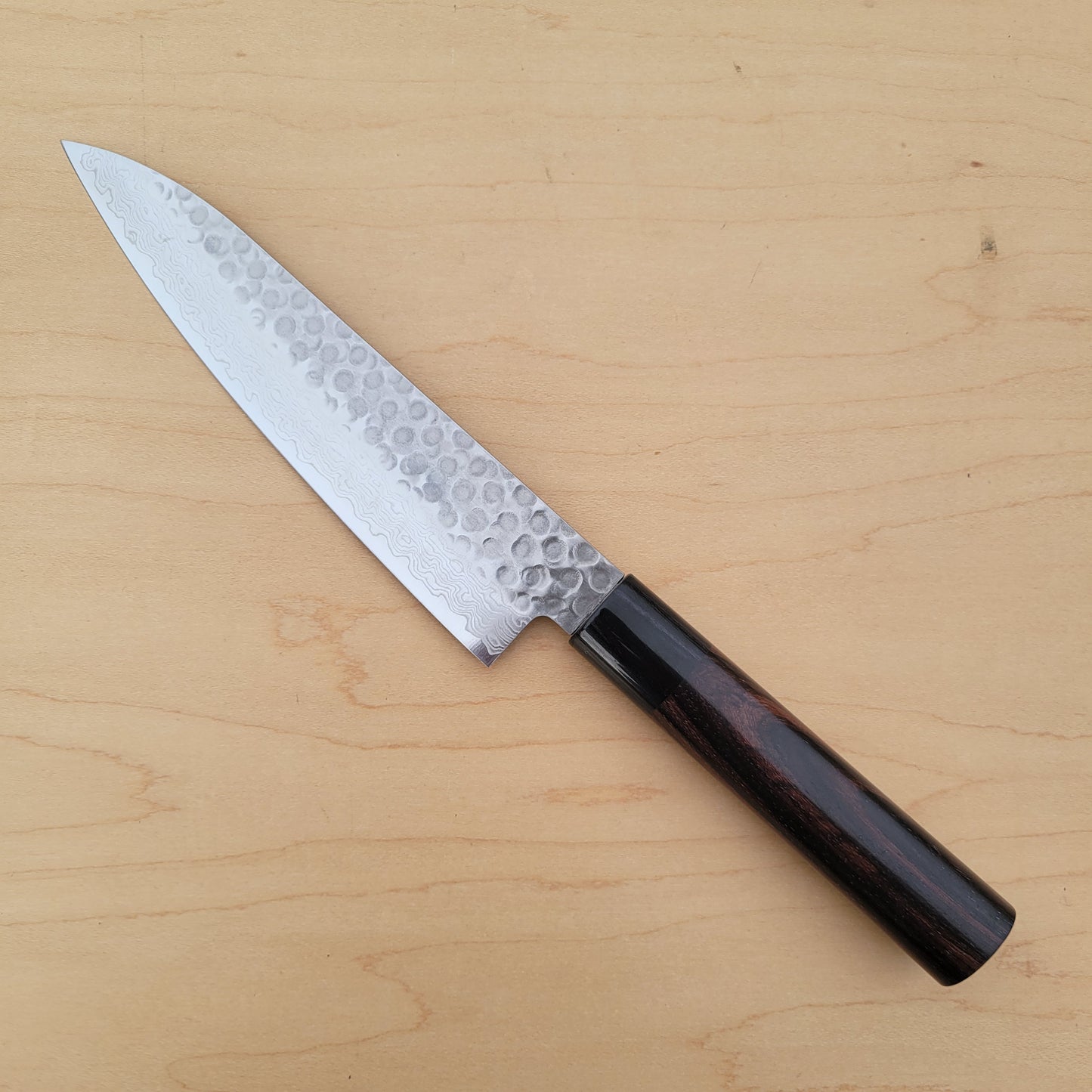 Tsunehisa VG10 180mm Gyuto Tsuchime Damascus Rosewood