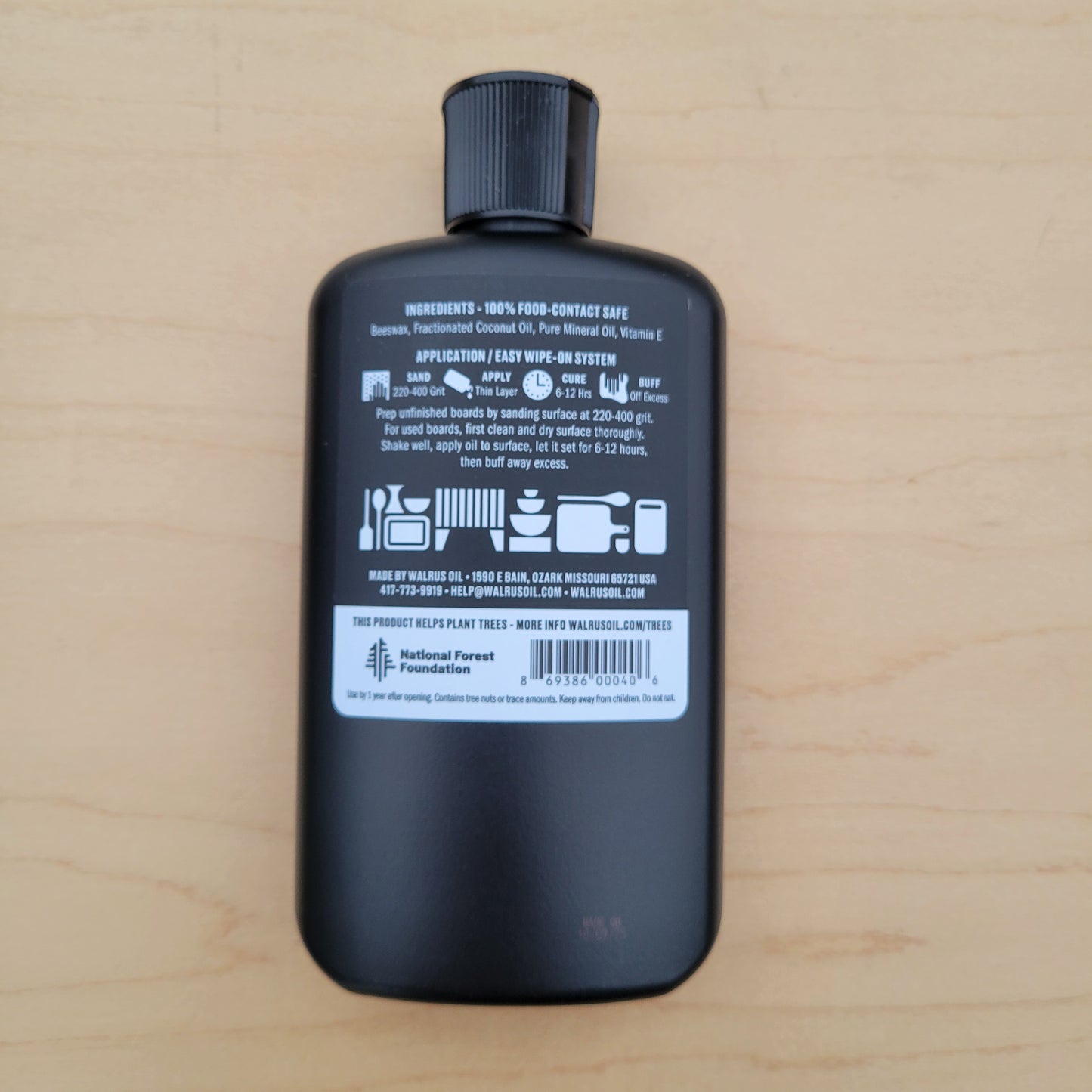 Walrus Oil - Cutting Board Oil - 8 oz.