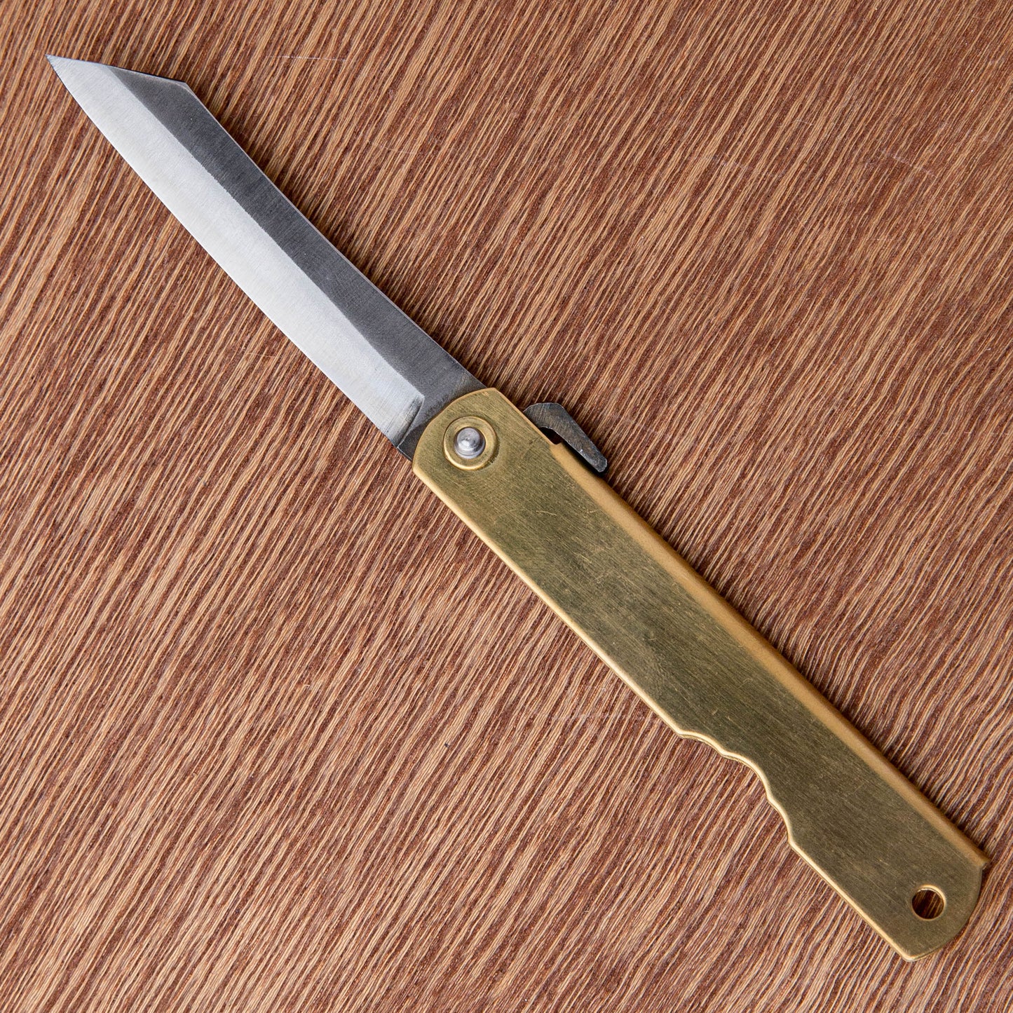Higonokami 2.75" Aogami - Brass