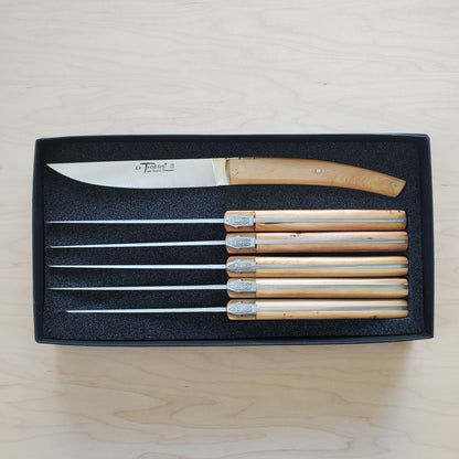 Goyon Chazeau 'Pirou' Steak Knife Set of 6 - Juniper
