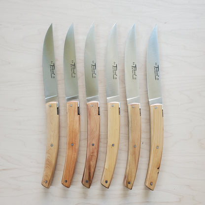Goyon Chazeau 'Pirou' Steak Knife Set of 6 - Juniper