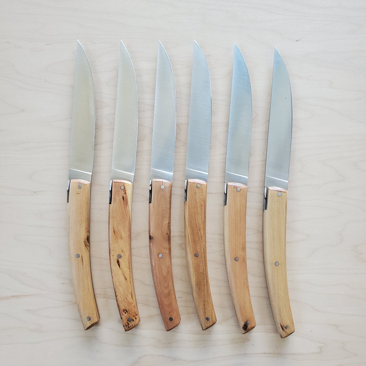 Goyon Chazeau 'Pirou' Steak Knife Set of 6 -Juniper