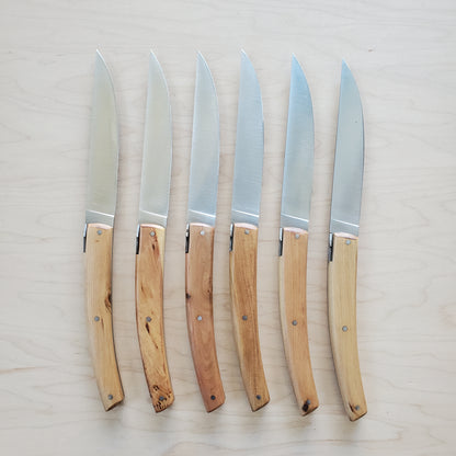 Goyon Chazeau 'Pirou' Steak Knife Set of 6 - Juniper