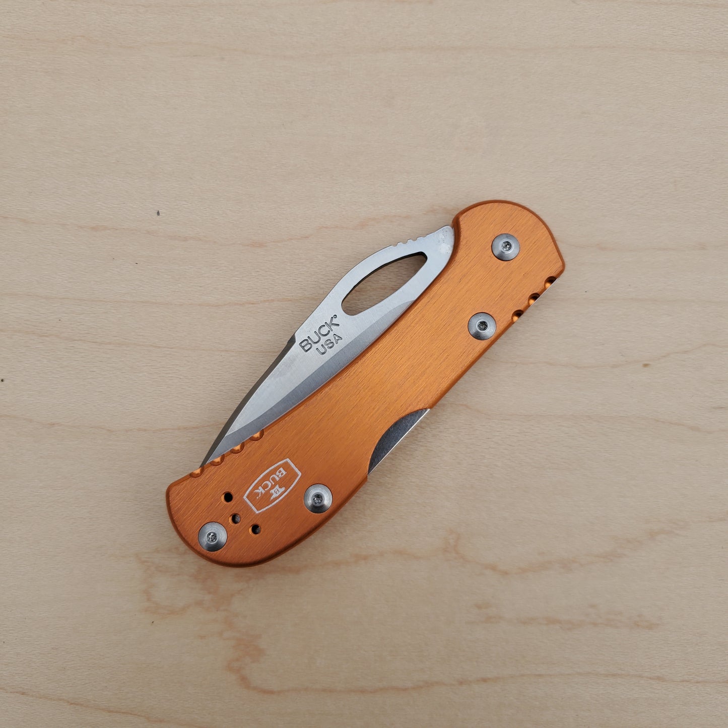 Buck 726 Mini Spitfire Lockback 2.75" Pocket Knife - Orange