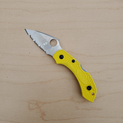 Spyderco Dragonfly 2 Salt Yellow Serrated C28SYL2