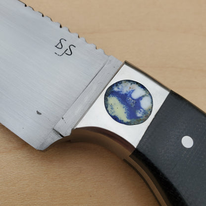 Dan Petersen Hunter 4.75" 52100 - Micarta w/ Flux Inlay