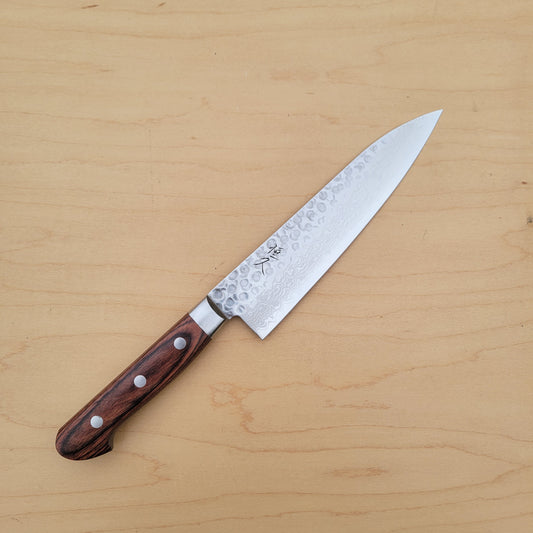 Tsunehisa VG10 180mm Gyuto Tsuchime Damascus