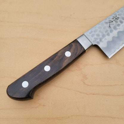 Tsunehisa AUS8 210mm Gyuto Tsuchime - Brown