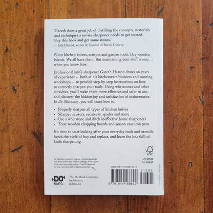 Do/ Maintain - How to sharpen knives, scissors and garden tools.