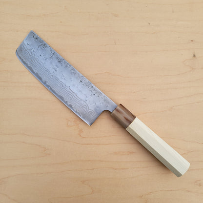 Tsunehisa Swedish Damascus Washiji 165mm Nakiri