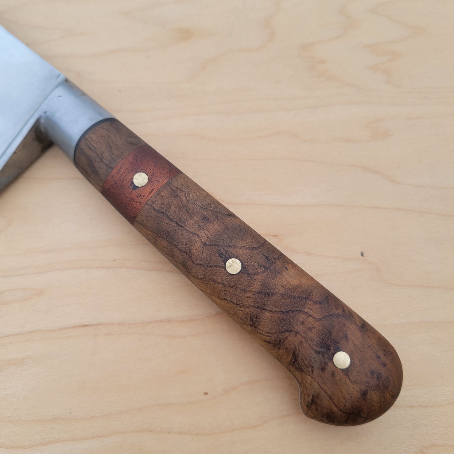 Used Sabatier 10" Chef Stainless - Rehandled Burl/Mahogany