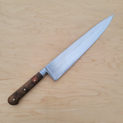Used Sabatier 10" Chef Stainless - Rehandled Burl/Mahogany