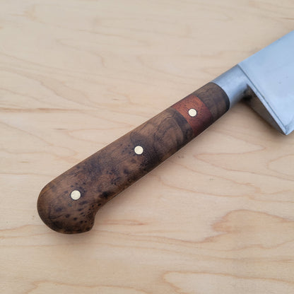 Used Sabatier 10" Chef Stainless - Rehandled Burl/Mahogany
