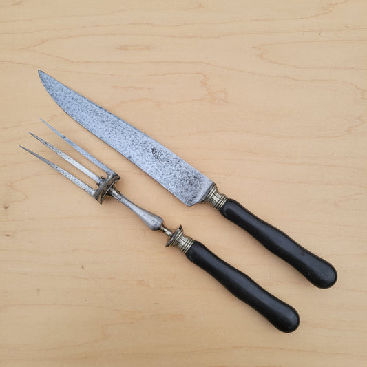 Antique Lamb Carving Set 96 Dubost French