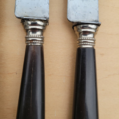 French Table Knife set of 5 'Alsatia' - Horn handles