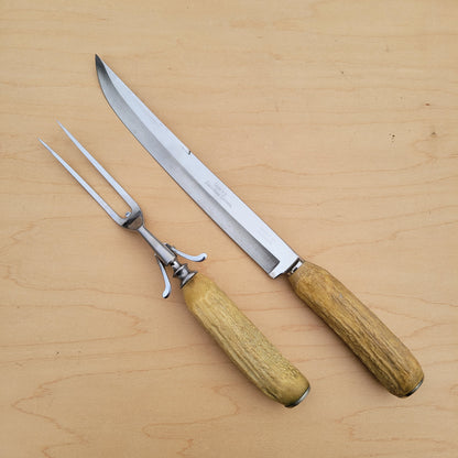 Case XX Stainless Carving Set Antler