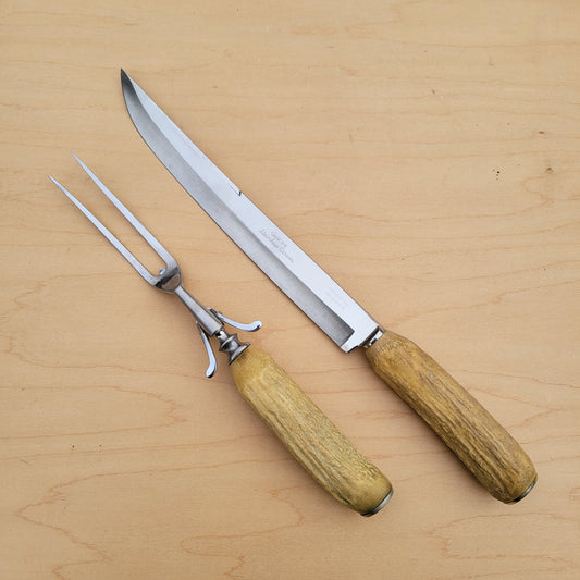 Case XX Stainless Carving Set Antler
