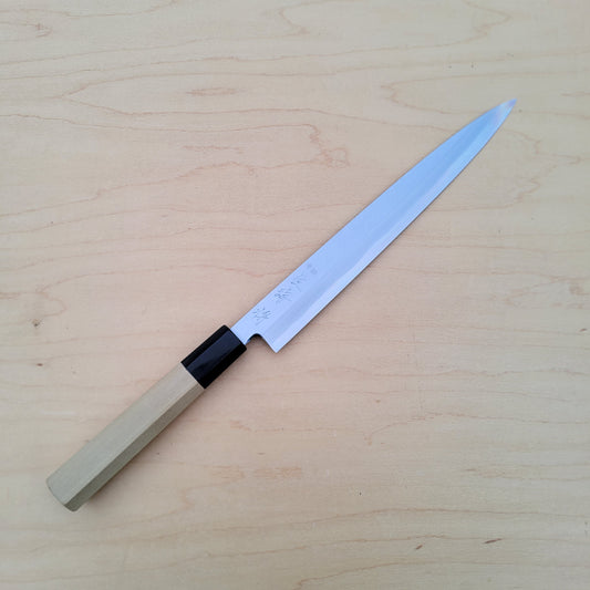 Touroku Sakai Masaya Shimizu 240mm Yanagi Kasumi Shirogami #2