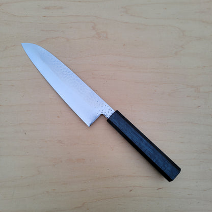 Touroku Sakai Kirameki 170mm Santoku - 69 Layer Damascus Tsuchime