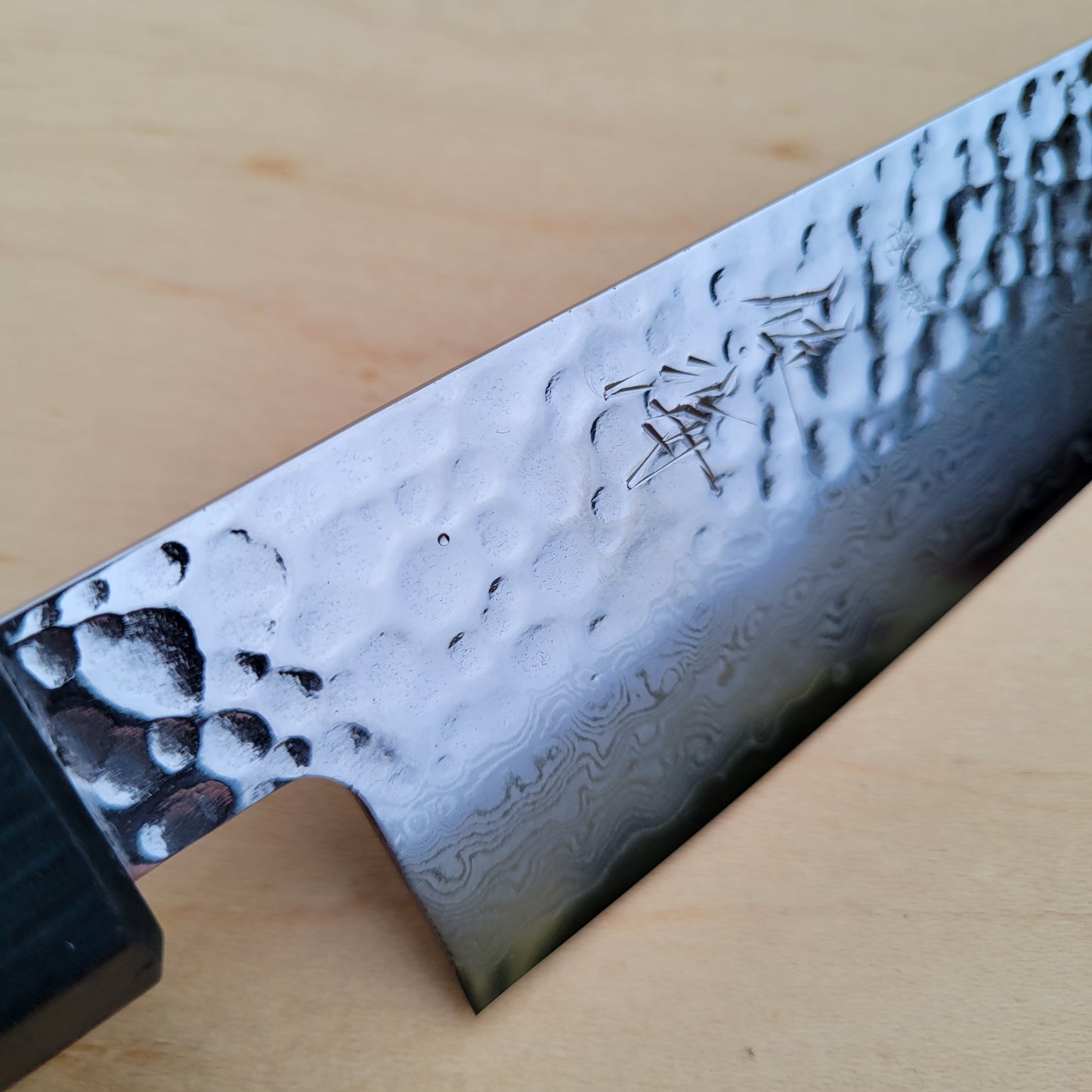 Touroku Sakai Kirameki 240mm Sujihiki - 69 Layer Damascus Tsuchime