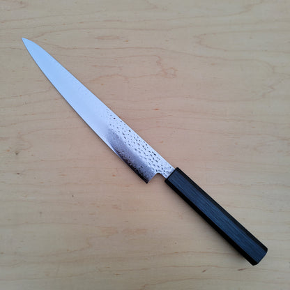 Touroku Sakai Kirameki 240mm Sujihiki - 69 Layer Damascus Tsuchime