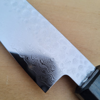 Touroku Sakai Kirameki 150mm Petty - 69 Layer Damascus Tsuchime