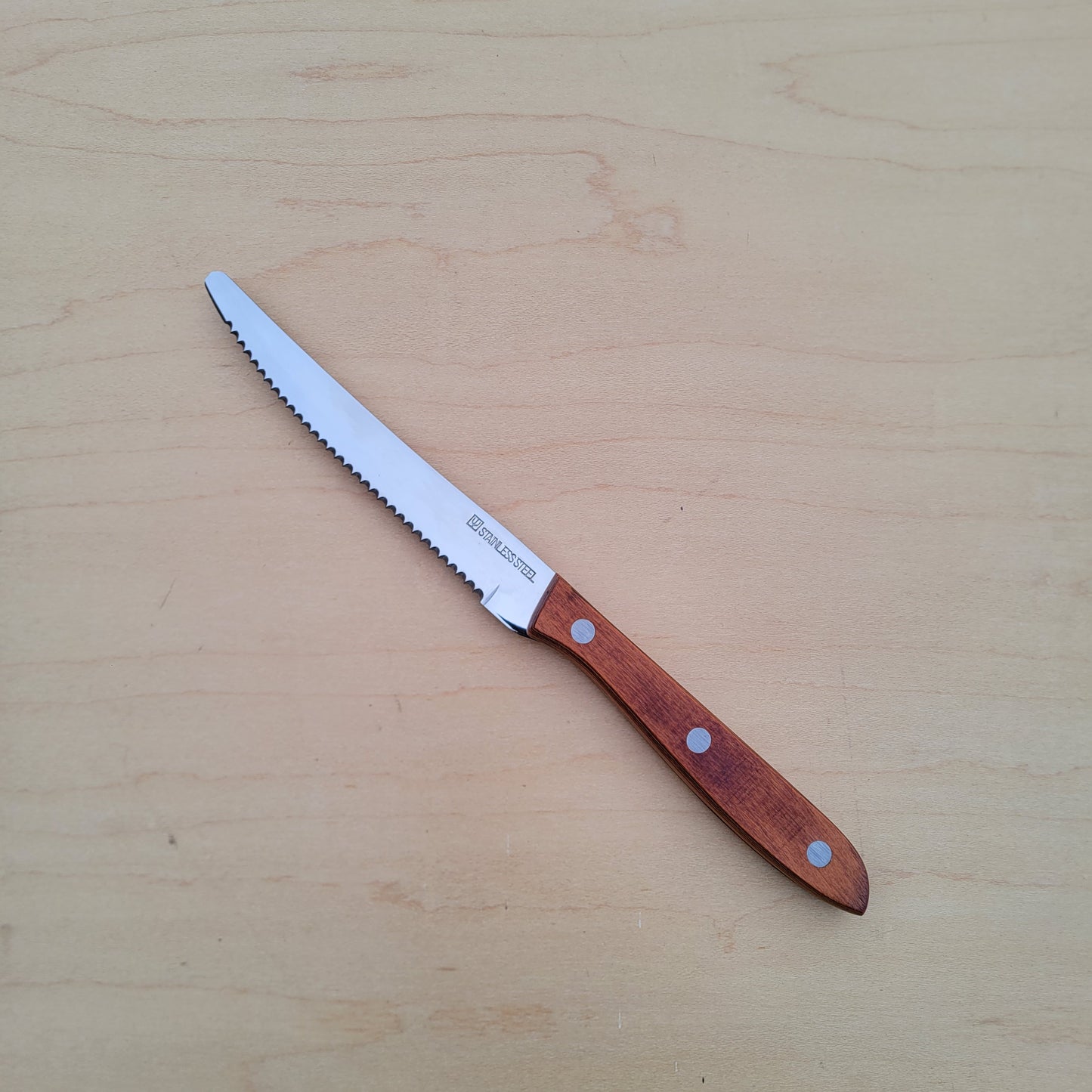 Serrated Steak Knife - Pakka Wood Handle