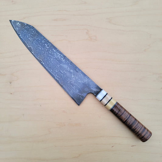 Acre Forge 260mm Gyuto Damascus CruForge-V - Koa By Jamison Chopp