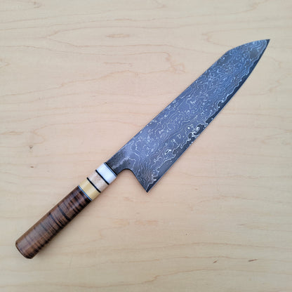 Acre Forge 260mm Gyuto Damascus CruForge-V - Koa By Jamison Chopp