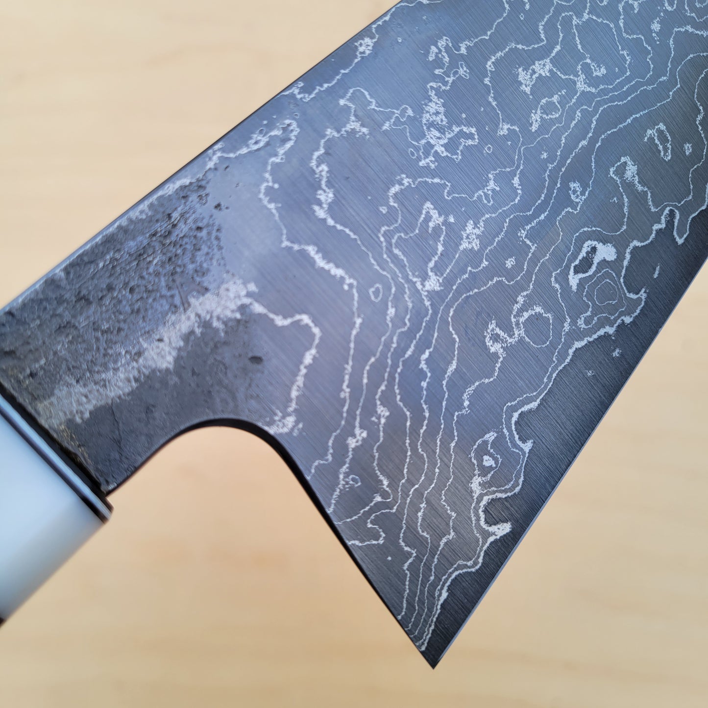 Acre Forge 260mm Gyuto Damascus CruForge-V - Koa By Jamison Chopp