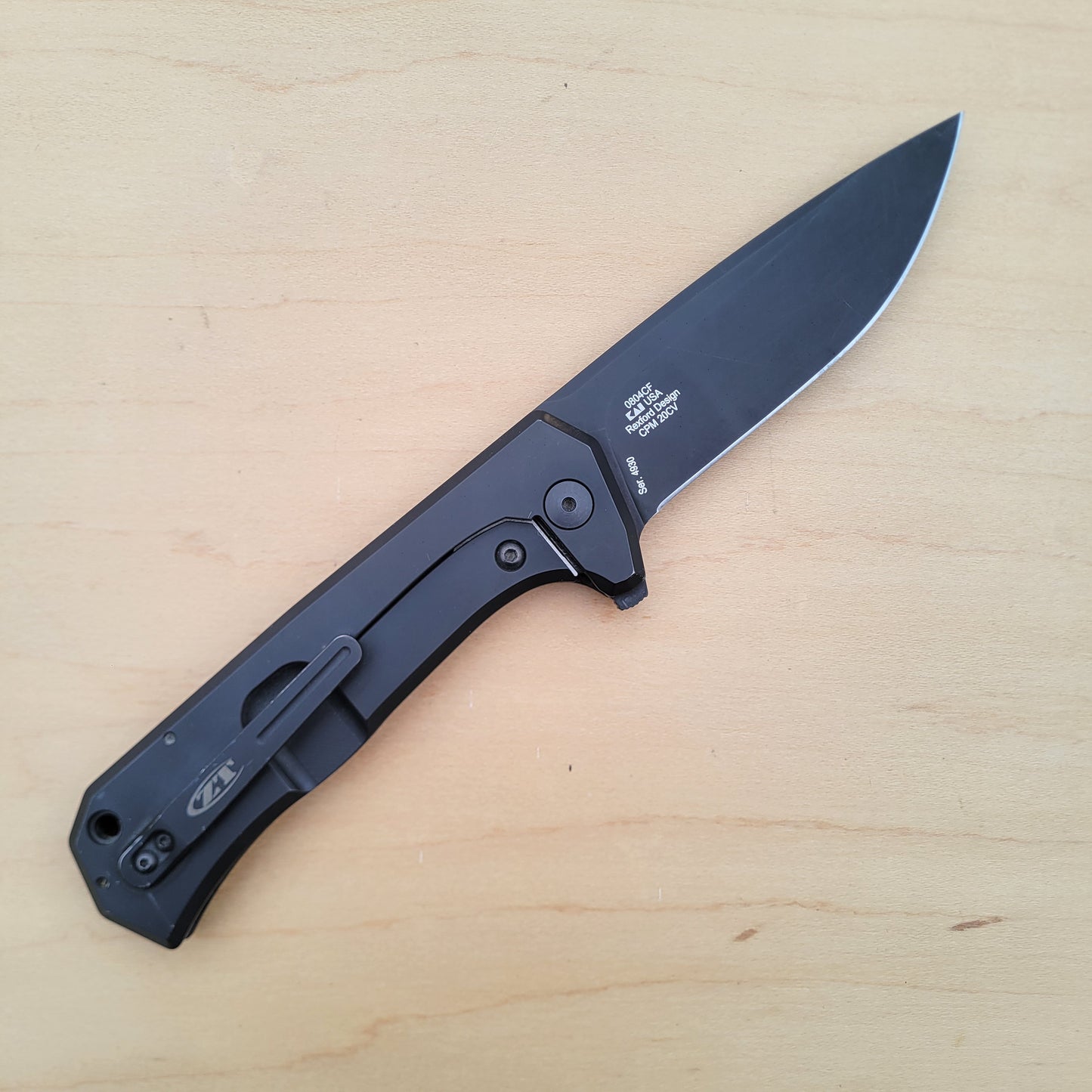 Zero Tolerance 0804CF Rexford Framelock Flipper - USED