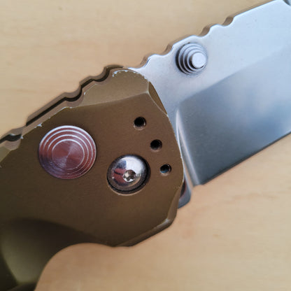 Hogue EX-01 4" Aluminum Button Lock - Brown