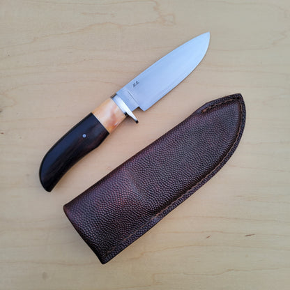 Dan Petersen Hunter 5"- 52100 - African Blackwood - Mammoth Ivory