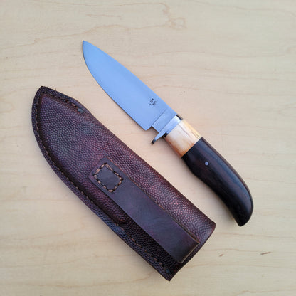 Dan Petersen Hunter 5"- 52100 - African Blackwood - Mammoth Ivory