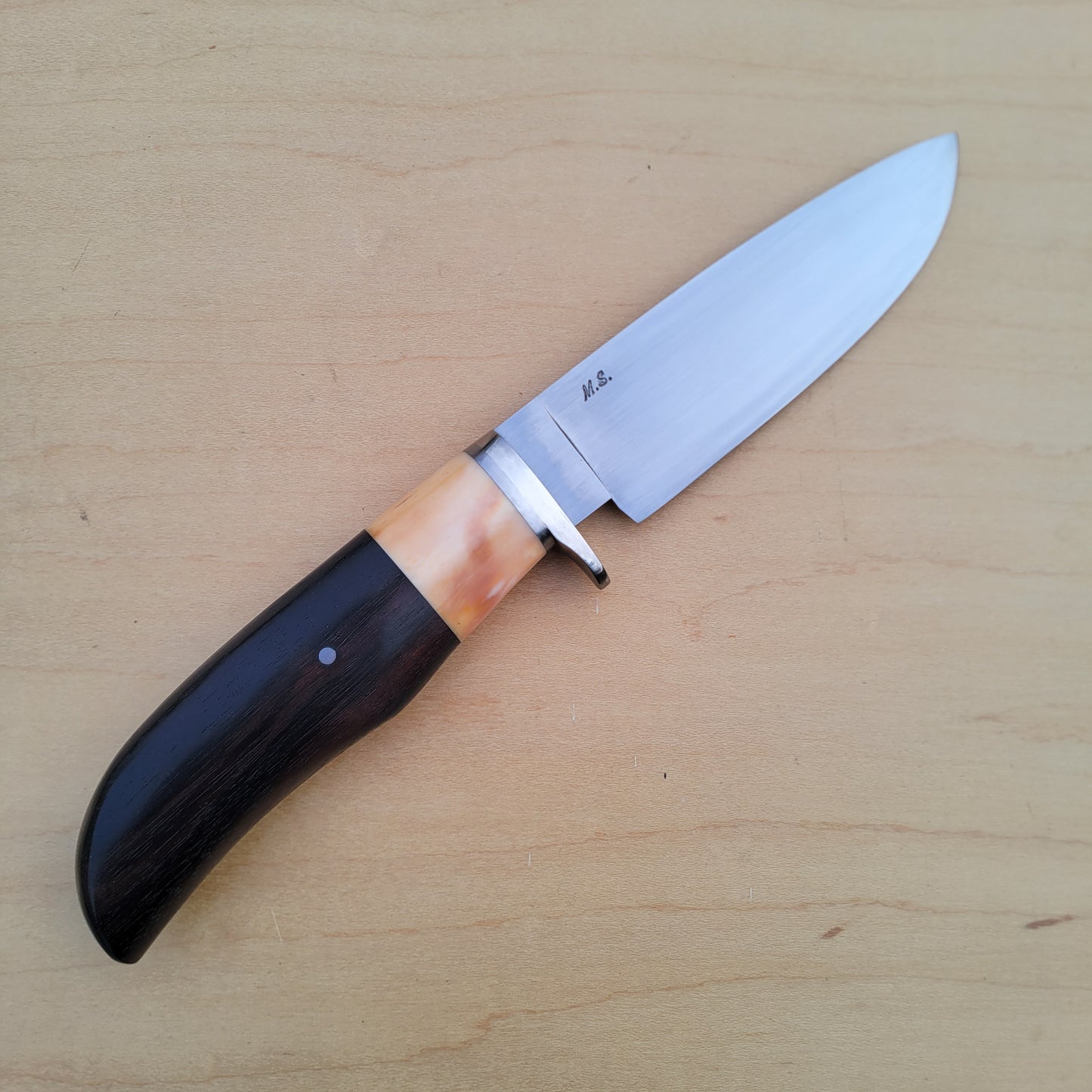 Dan Petersen Hunter 5"- 52100 - African Blackwood - Mammoth Ivory