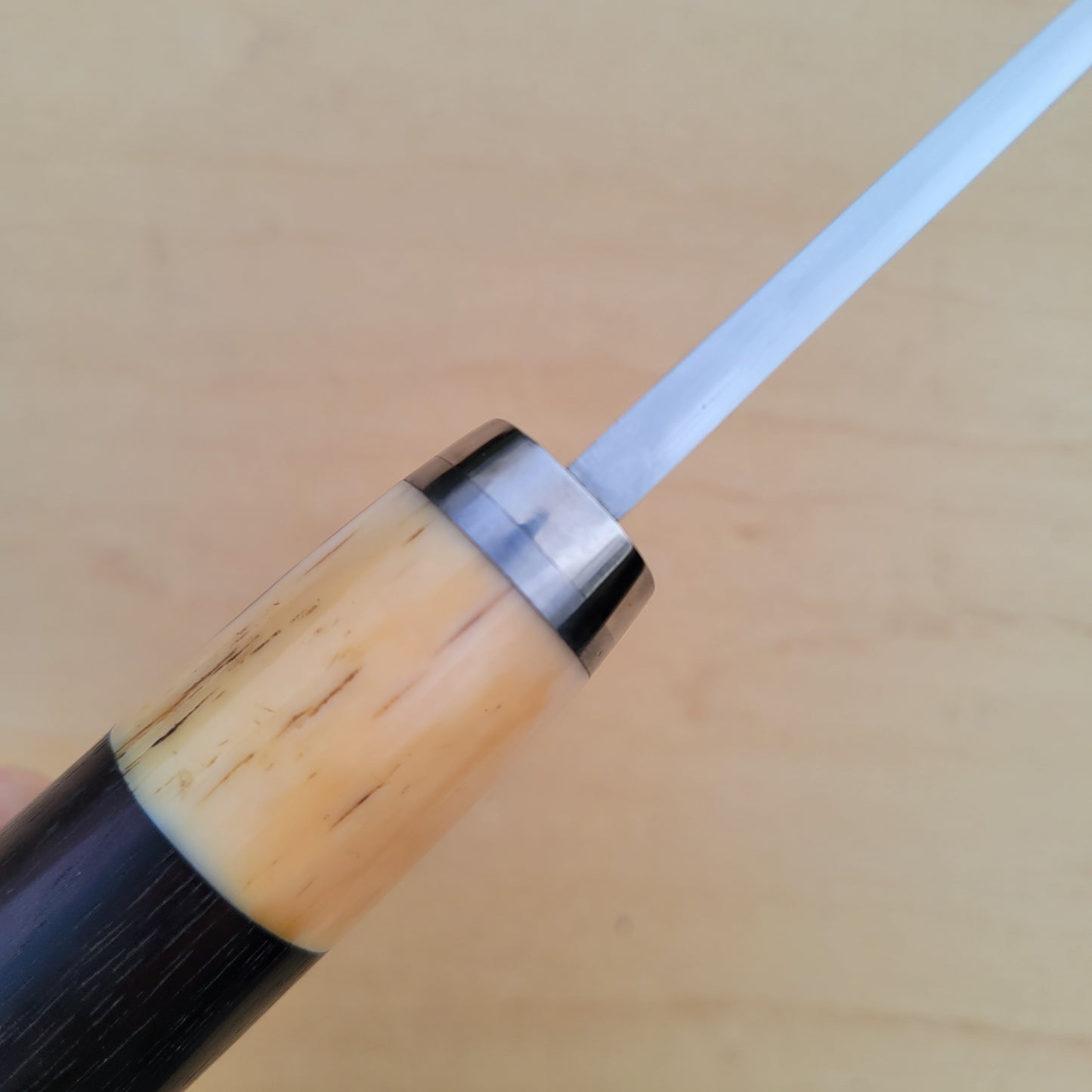Dan Petersen Hunter 5"- 52100 - African Blackwood - Mammoth Ivory