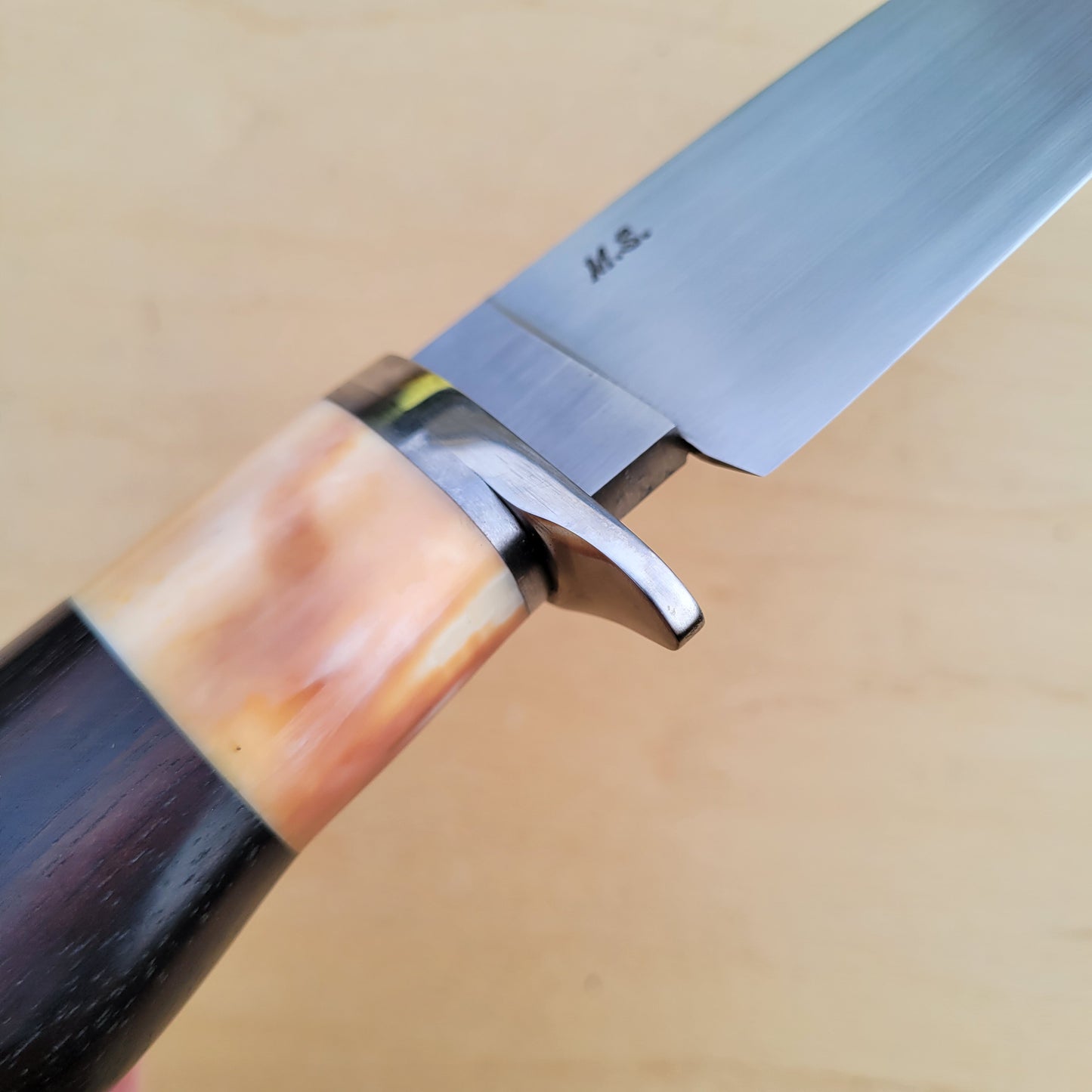 Dan Petersen Hunter 5"- 52100 - African Blackwood - Mammoth Ivory