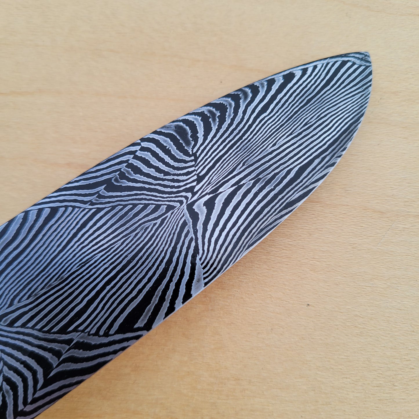 Dan Petersen Damascus Hunter 4.5"- Stag