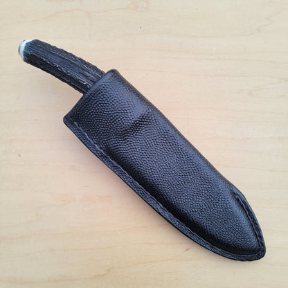 Dan Petersen Damascus Hunter 4.5"- Stag