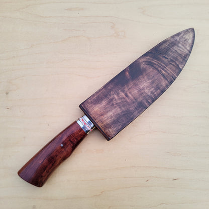 Dan Petersen Camp Chef Knife 8" W2 w/ Hamon