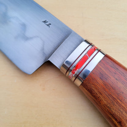 Dan Petersen Camp Chef Knife 8" W2 w/ Hamon