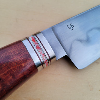 Dan Petersen Camp Chef Knife 8" W2 w/ Hamon