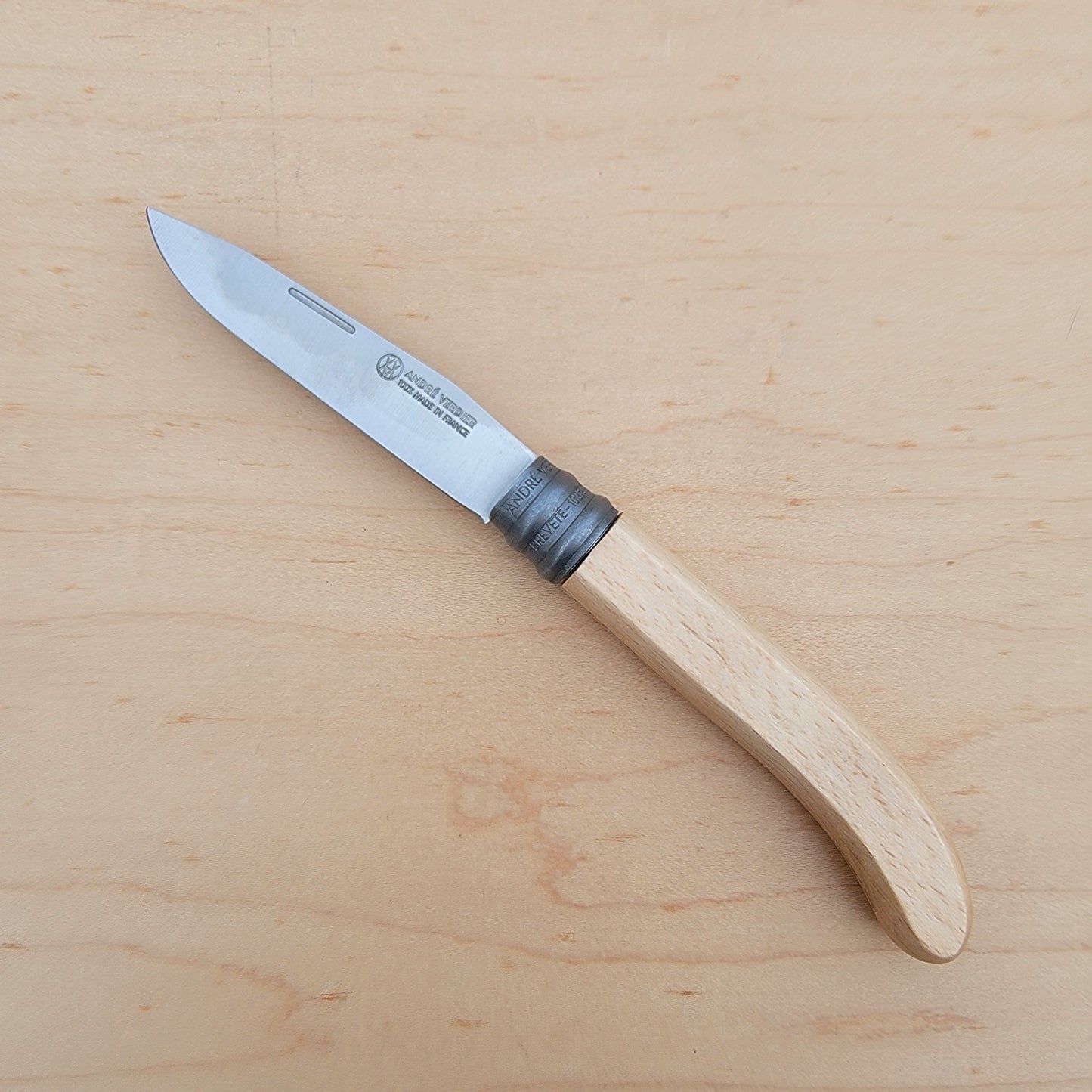 André Verdier L'Alpage 9.5cm Beech - Stainless