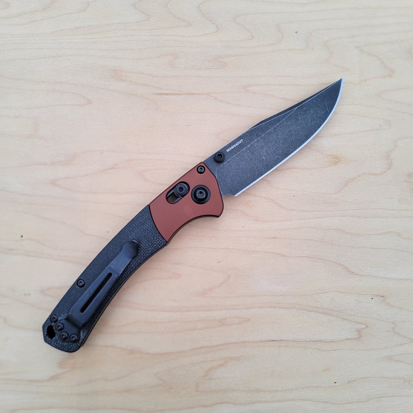 Benchmade 15085BK-04 Mini Crooked River - MagnaCut Burnt Copper