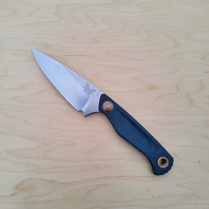 Benchmade 203-04 Dacian Fixed Blade - MagnaCut Blue Denim Micarta